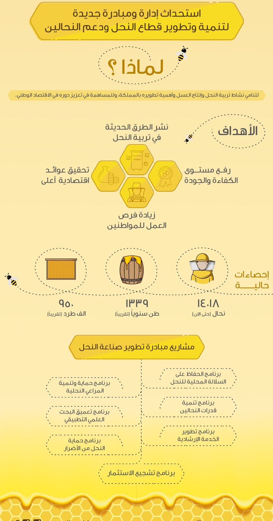 تنمية وتطوير قطاع النحل ودعم النحالين